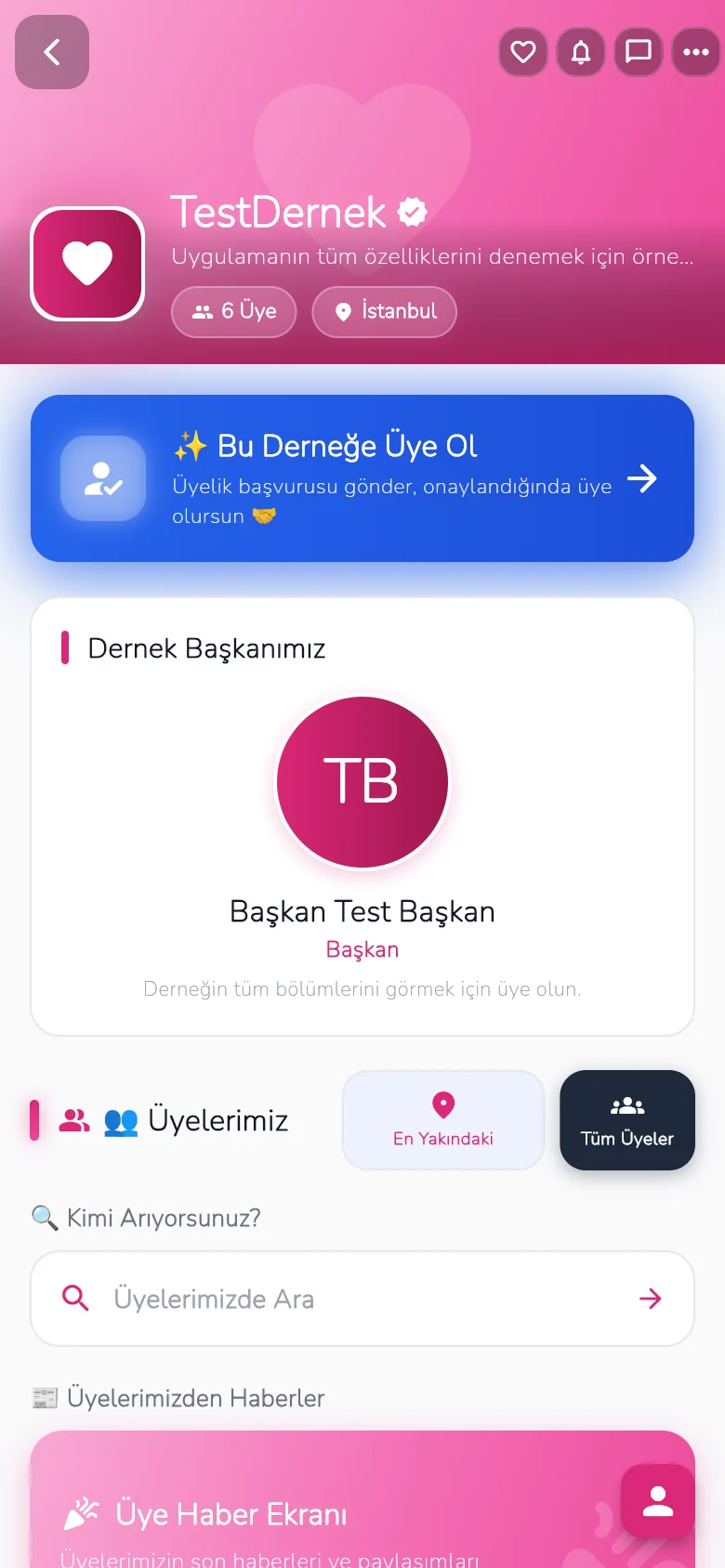 DernekSepeti ekranı 2