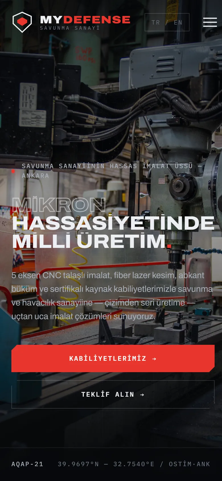 MyDefense telefon ekranı