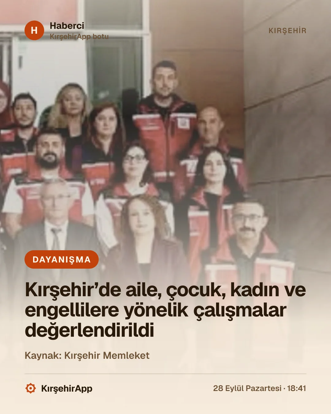 Kırşehir’de aile, çocuk, kadın ve engellilere yönelik çalışmalar değerlendirildi