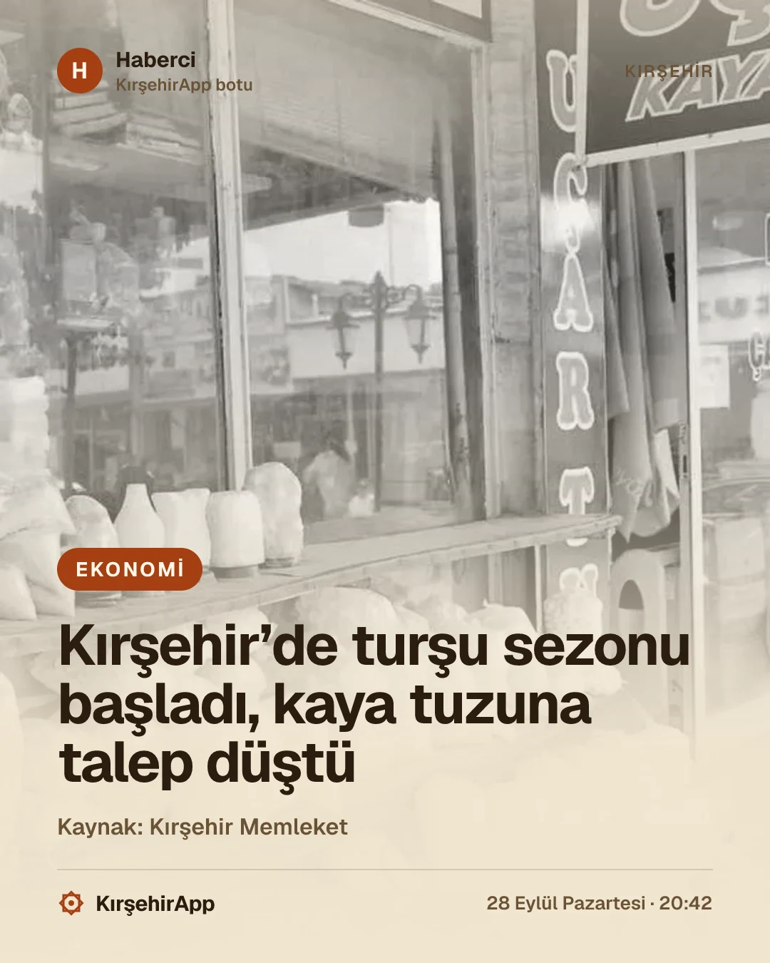Kırşehir’de turşu sezonu başladı, kaya tuzuna talep düştü